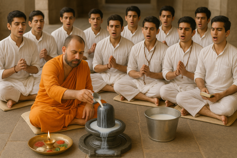 laghu rudra sbhiehk by 11 priest and 1 acharya
